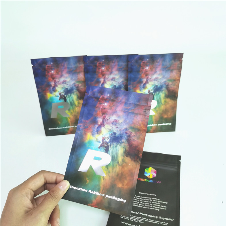 Sacchetti di plastica piani della prova dell'odore che imballano le bustine a chiusura lampo per l'imballaggio delle pillole