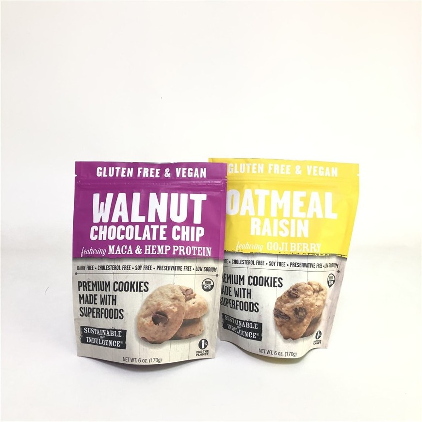 Su misura stia sulla borsa d'imballaggio di Mylar dell'alimento della borsa dell'anacardio del dado del biscotto del commestibile