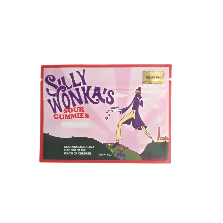 Sacchetto laterale della guarnizione della sigaretta 3 di Mini Sachets For Gold Printing Preroll del fornitore di Shenzhen con le borse della chiusura lampo