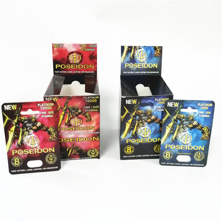 Visualizzi la scatola di carta sessuale di Poseidon della prestazione della carta da stampa dei rinforzatori maschii su ordinazione delle carte