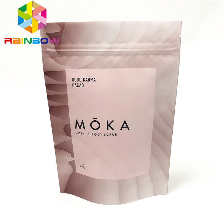 Supporto di stoccaggio dell'alimento sulle borse per la borsa d'imballaggio su misura materiale opaca d'imballaggio dell'alimento