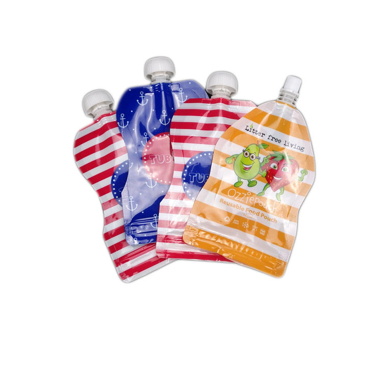 Il produttore Spout Pouch Packaging del commestibile di Reusuable sta su con l'ugello