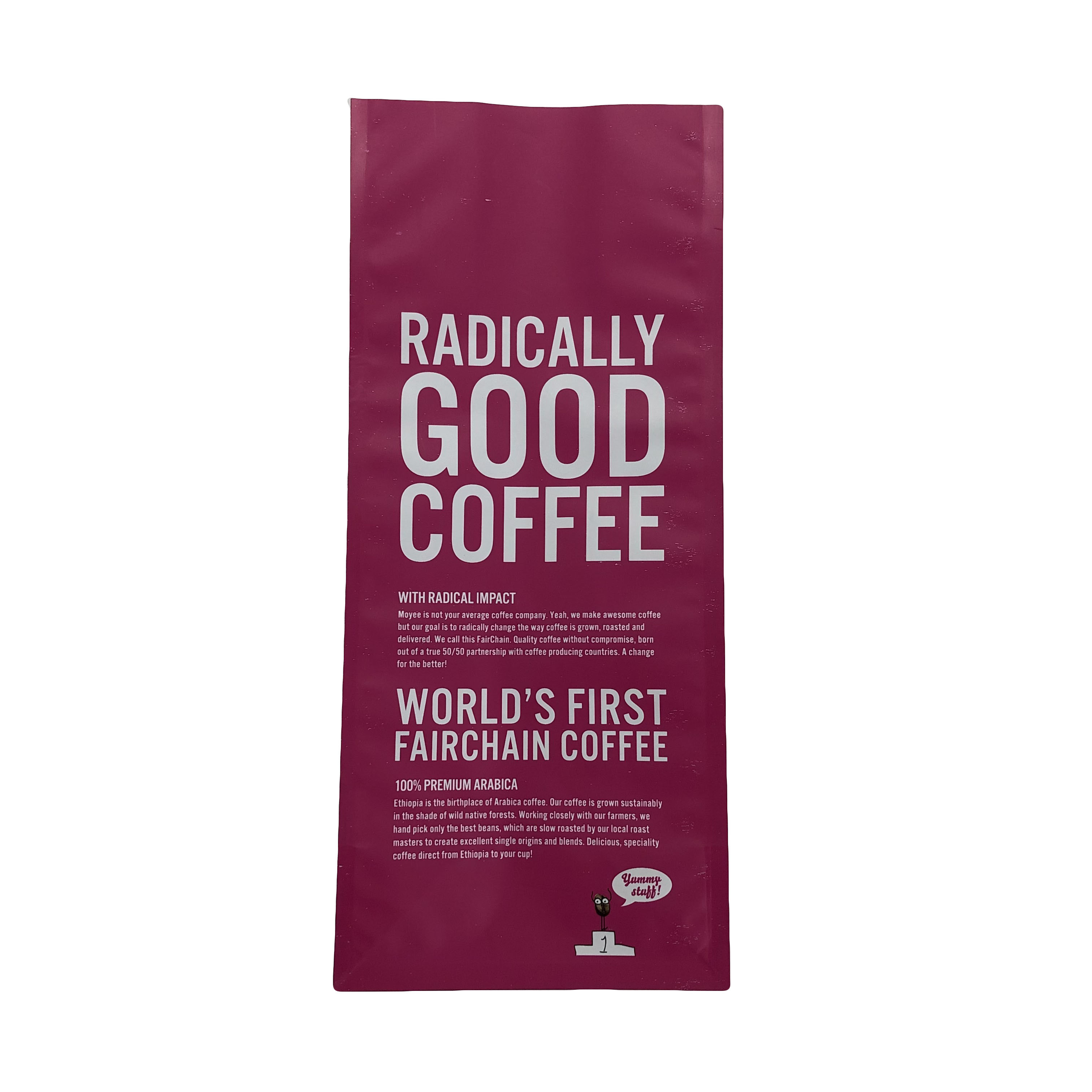 Alto rosa su ordinazione Digital impermeabile di Quanlity che stampa il supporto di plastica del sacchetto della borsa della serratura dello zip su fondo piatto per caffè matto