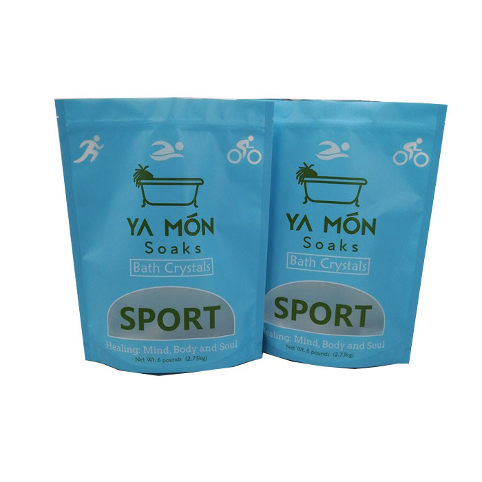 Borsa d'imballaggio del sale da bagno impermeabile di alta qualità con il supporto d'imballaggio del sale marino della chiusura lampo 1KG/2KG sulla borsa