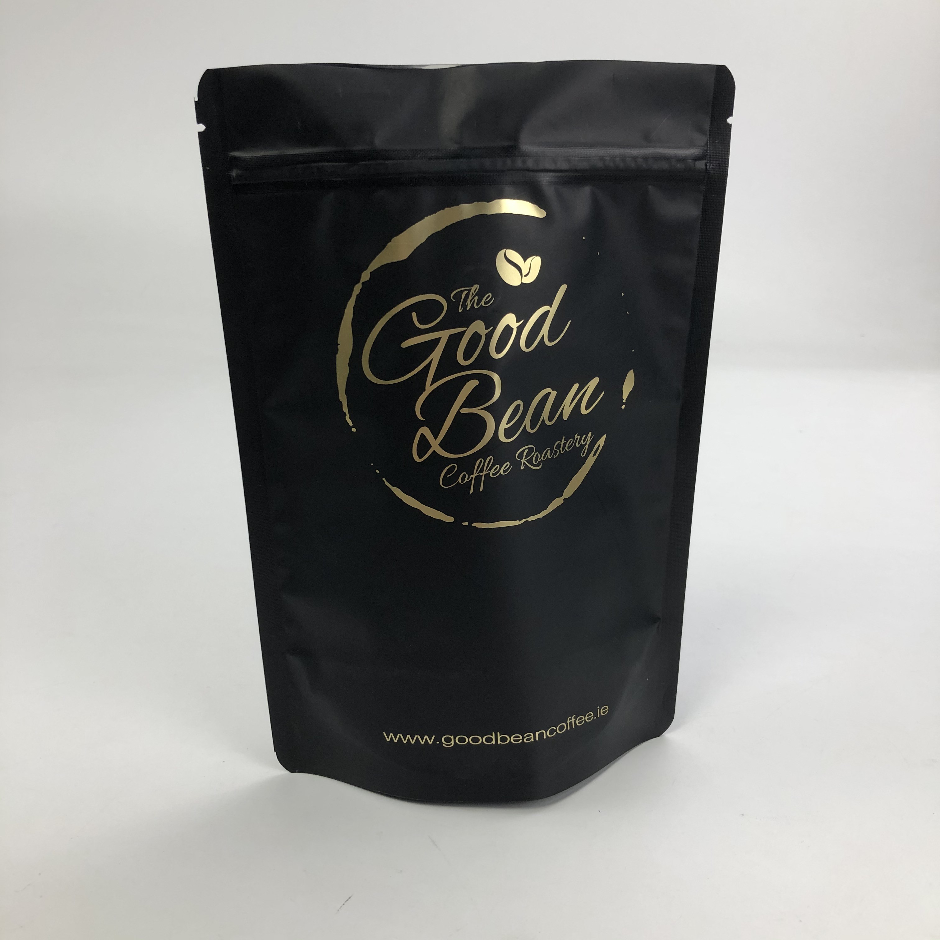 Matt Black Aluminum Foil stampato su ordinazione 250g 1kg con il sacchetto a chiusura lampo sta sul caffè Bean Bag Packaging