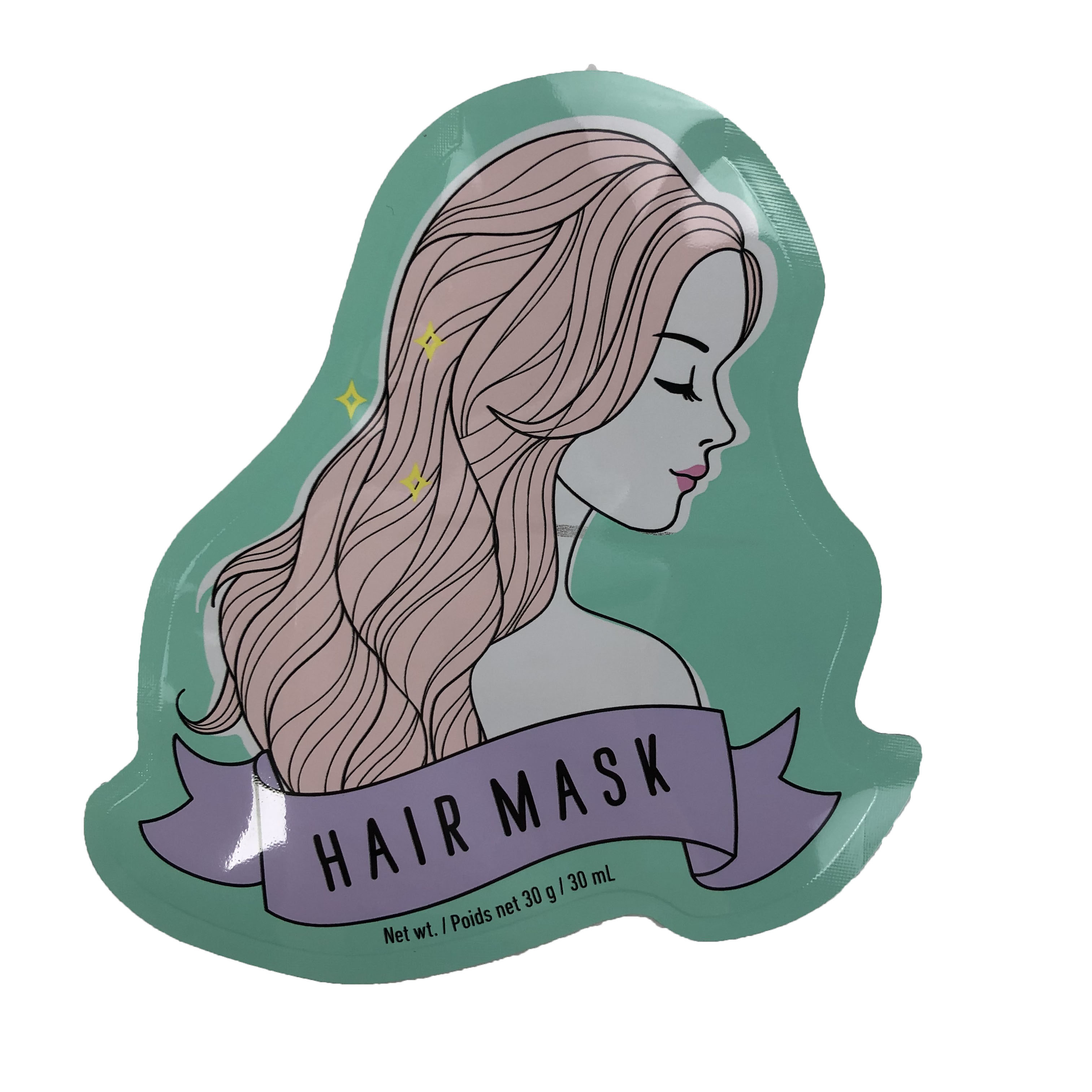 Borsa d'imballaggio piana dei sacchetti di forma irregolare per la maschera Digital dei capelli di Candy che stampa il sacchetto di plastica