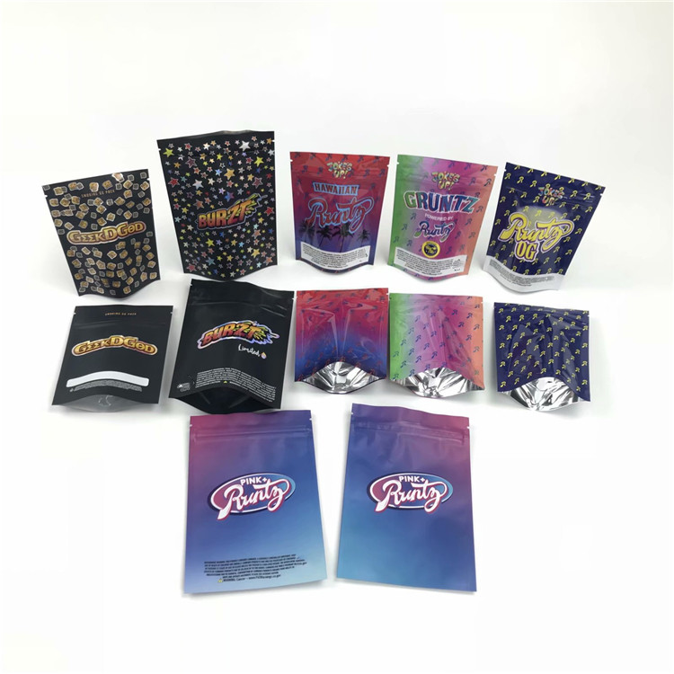 Il bambino UV su misura della prova 3.5g 7g Mini Sachets For Preroll Cookies del bambino resistente sta su Doypack