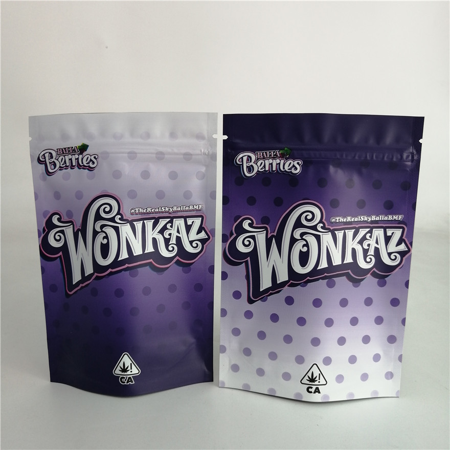 L'erbaccia su misura del dado del biscotto 3.5g sta sulla borsa di plastica 7g 18g 24g di Candy del sacchetto della chiusura lampo