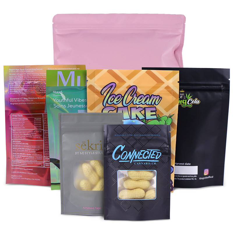 Borsa di Mylar della saldatura a caldo della serratura CMYK MOPP dello zip del di alluminio