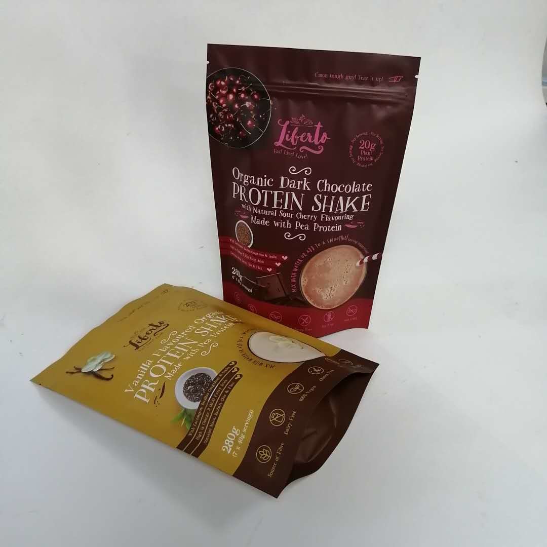 120 micron stanno sui sacchetti di Matte Protein Powder Mylar Zip