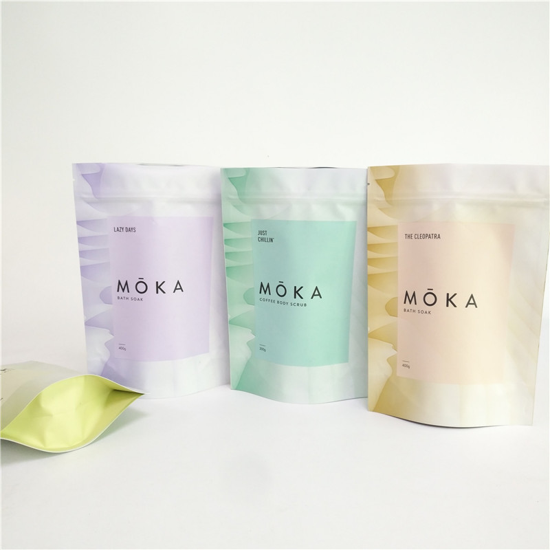 Il colore pieno che stampa il corpo 200g sfrega il supporto sulla borsa di caffè vuota del di alluminio del sacchetto con la chiusura lampo