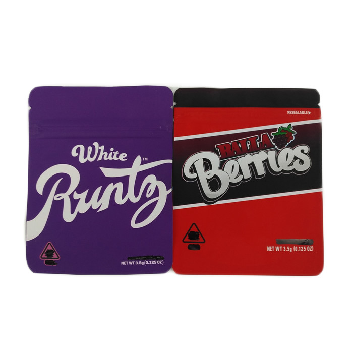 Cannabis stampata su ordinazione della chiusura lampo che imballa i biscotti riciclabili che imballano la borsa d'imballaggio del seme della cannabis prova dell'odore/della borsa