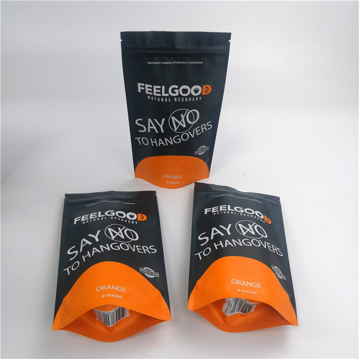 Sacchetti stanti della chiusura lampo di Mylar 120mic dello spuntino 20*15*8cm per alimento