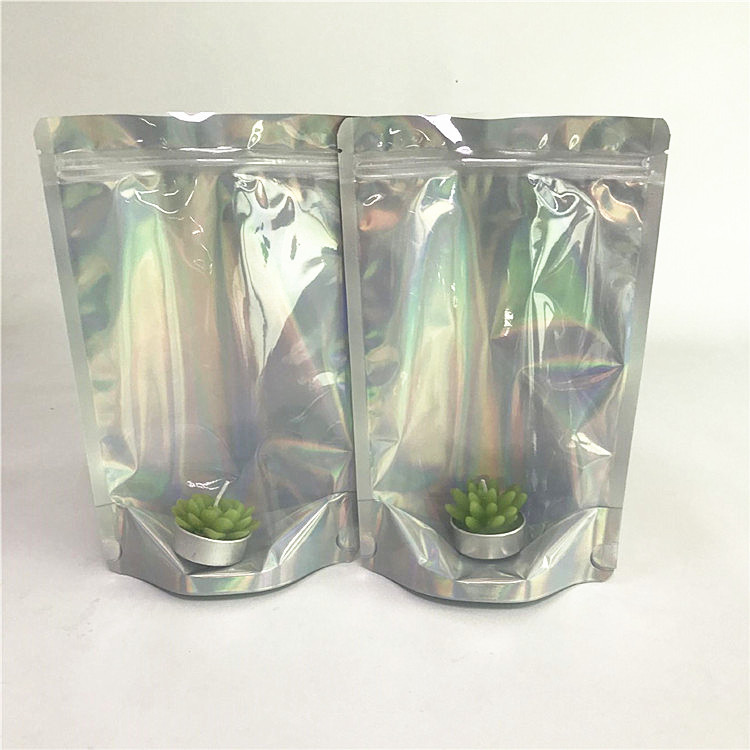 Borse olografiche di plastica di chiaro colore di Front Gravure Printing CMYK