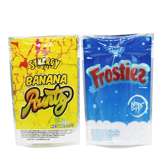 sacchetto d'imballaggio di incenso di erbe di 3.5g 7g CBD con la chiara finestra