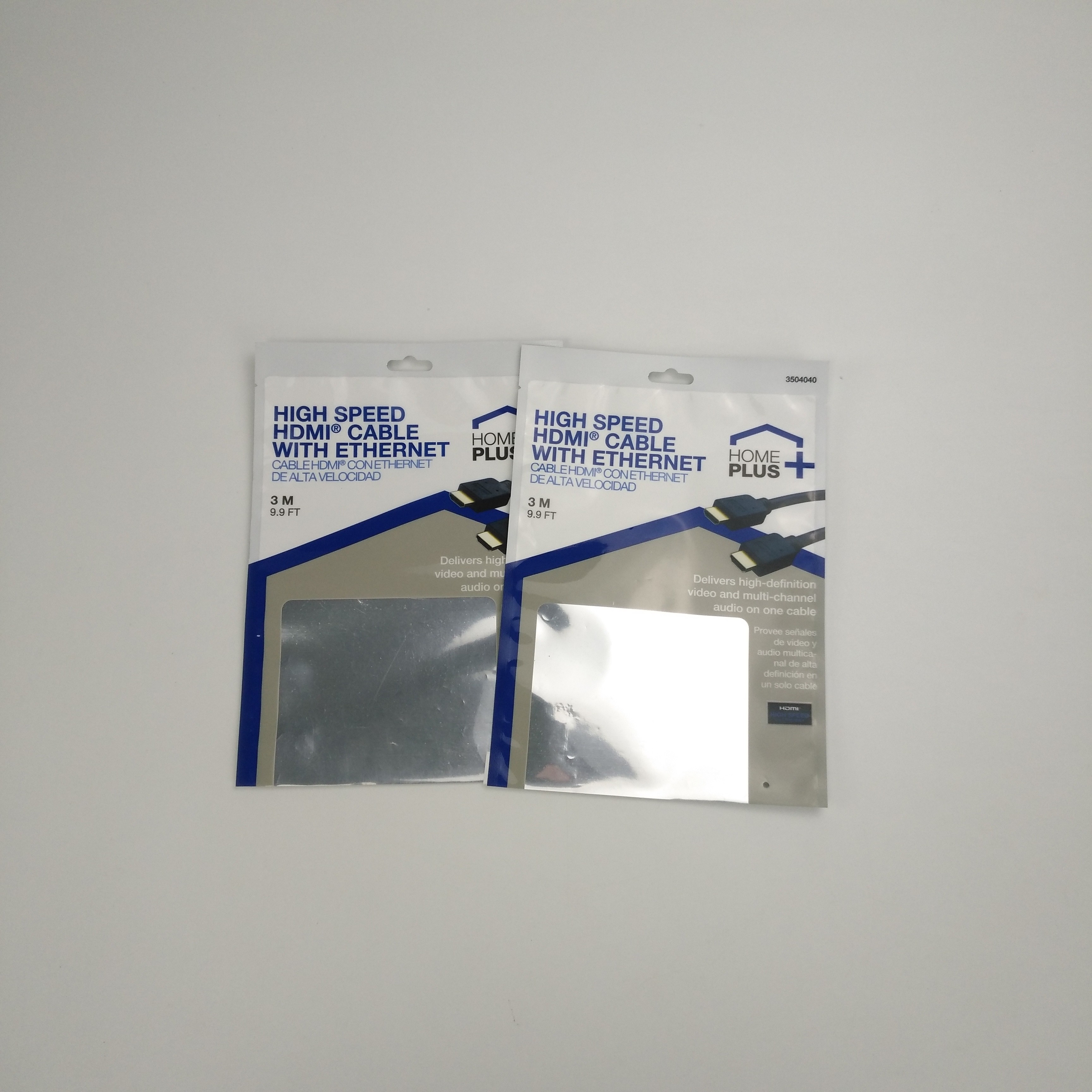 L'imballaggio sigillato laterale su misura del cavo di tre USB insacca i sacchetti di plastica che imballano le cuffie senza fili con la chiusura lampo