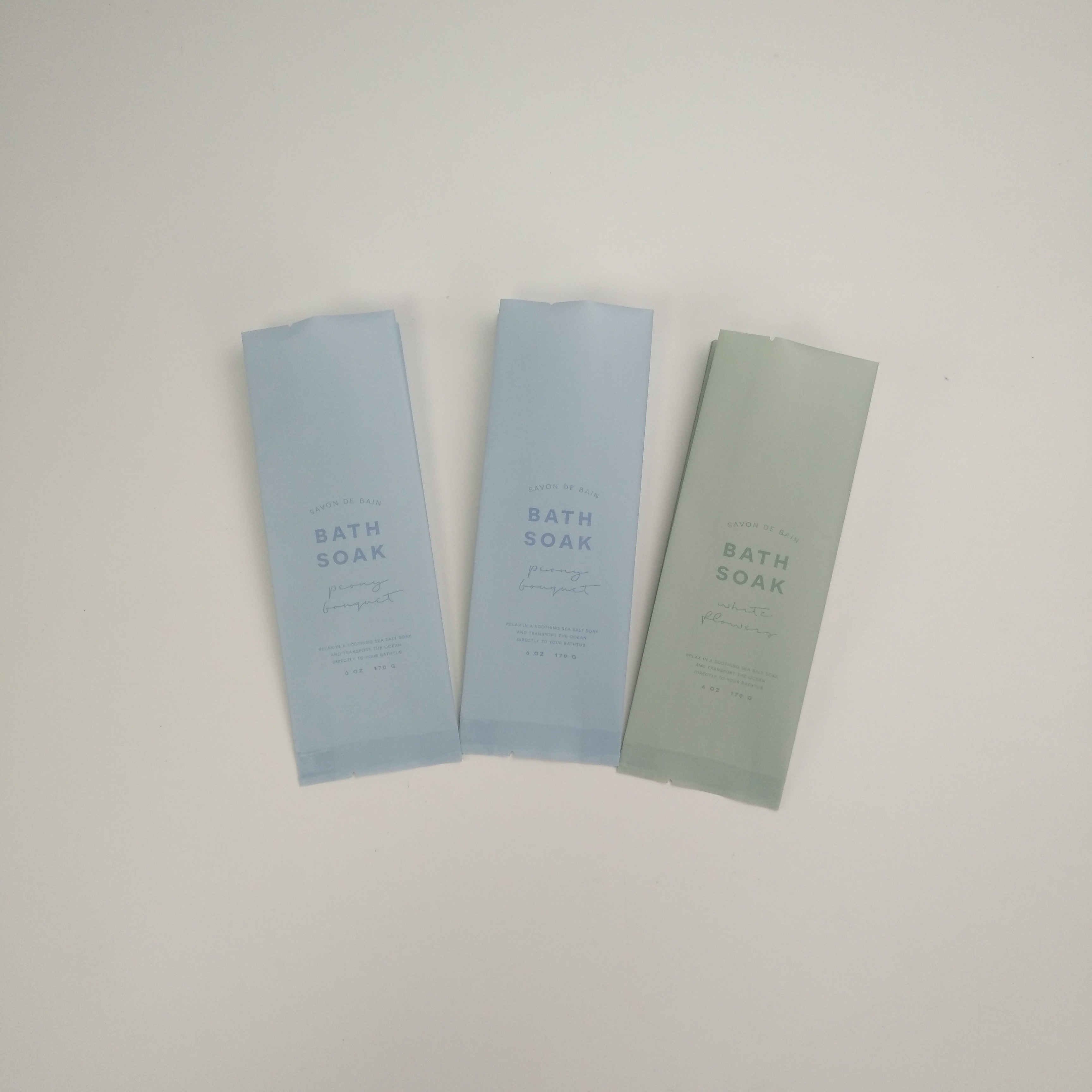 L'imballaggio su misura del sale da bagno di Matt 6oz insacca le borse d'imballaggio della bomba del bagno 170g con il logo su misura