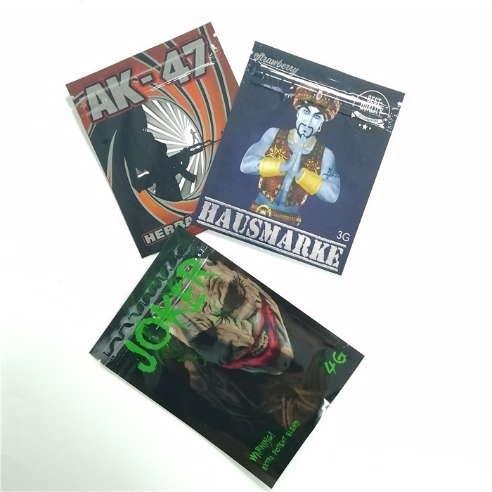 Borse d'imballaggio 4g di incenso di erbe di Cmyk 100microns