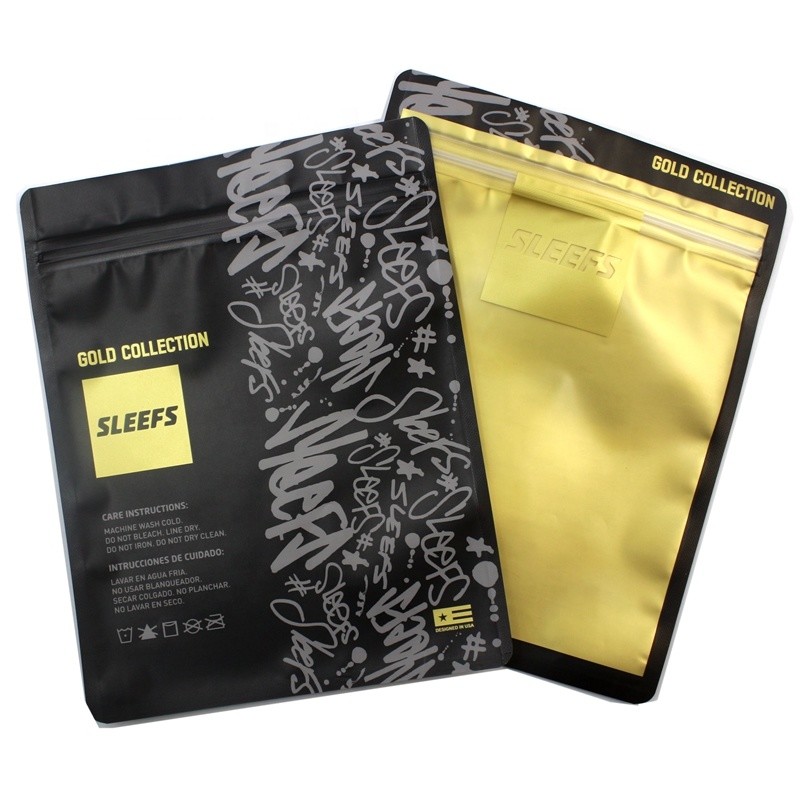 Borsa d'imballaggio trasparente dell'indumento di Opp di Logo Printing Zipper della maglietta della serratura promozionale dello zip poli