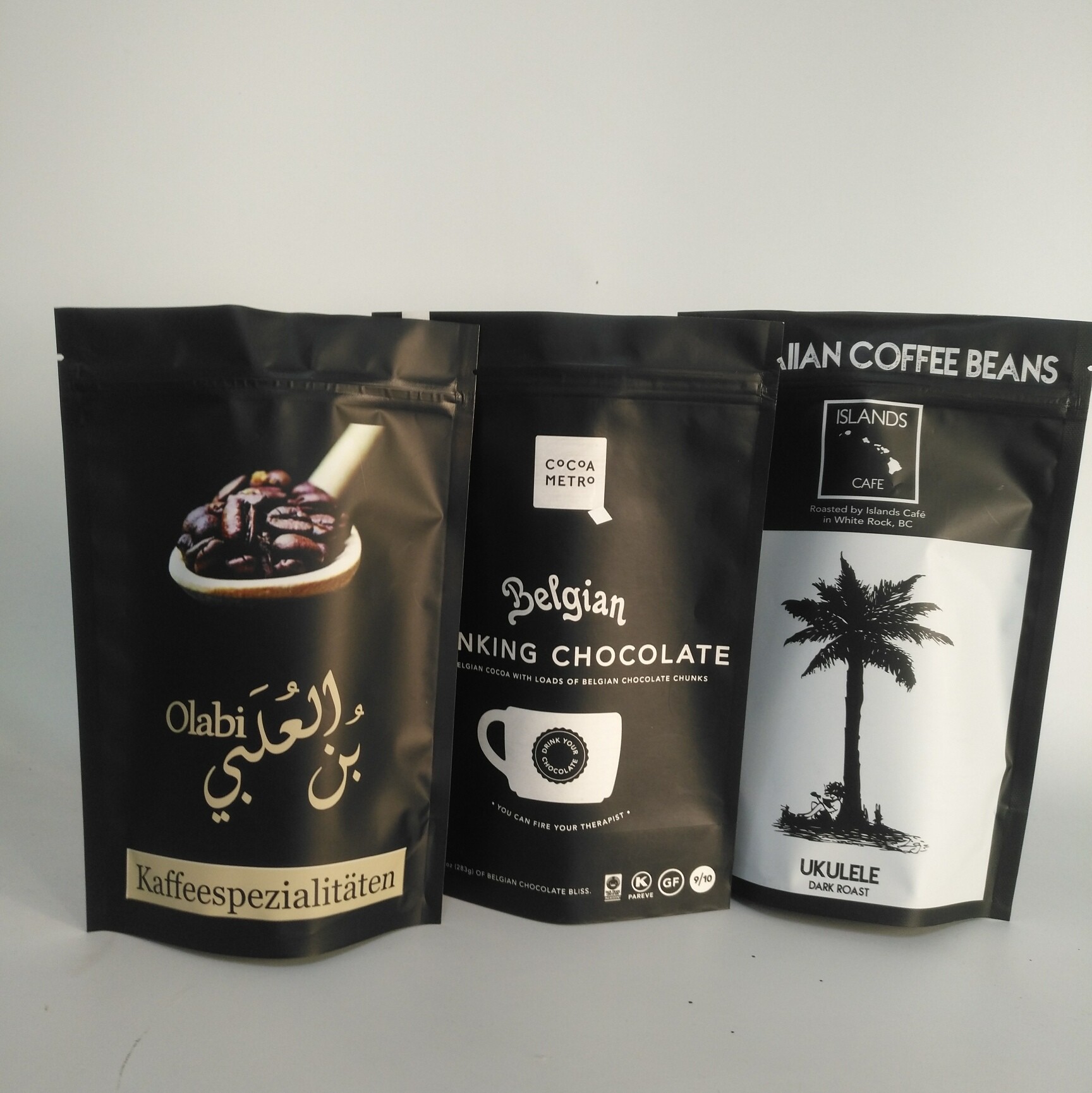 Borsa 100mircon della chiusura lampo del di alluminio di Matt Gold VMPET 300g