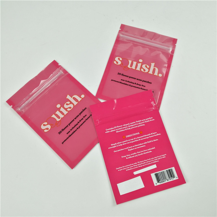 Chiaro imballaggio digitale anteriore della borsa della serratura dello zip della stampa del di alluminio dei sacchetti di plastica del foro di caduta del filo per i denti di mini quantità