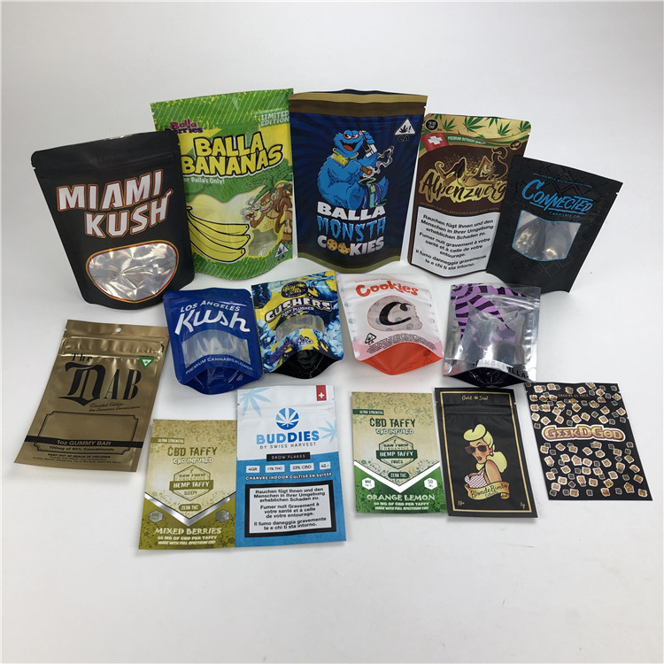 L'odore della borsa del biscotto di tocco morbido di CBD 3.5g rinforza l'imballaggio innocuo per i bambini del sacchetto della stagnola di Mylar