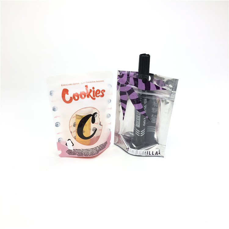 imballaggio innocuo per i bambini del sacchetto della stagnola di Mylar del biscotto di tocco morbido dei semi di fiore di 1/8oz 3.5g CBD