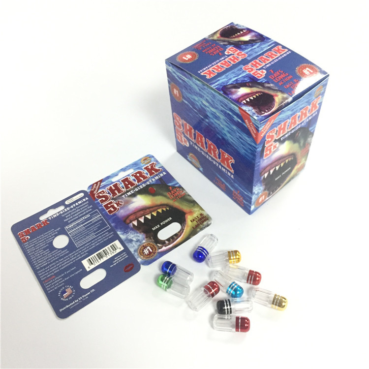 Carta Pakcgaing della bolla della carta delle pillole del sesso del mercato di U.S.A. per il rinoceronte 7 pillole della mamba nero di rinoceronte 69/tigre