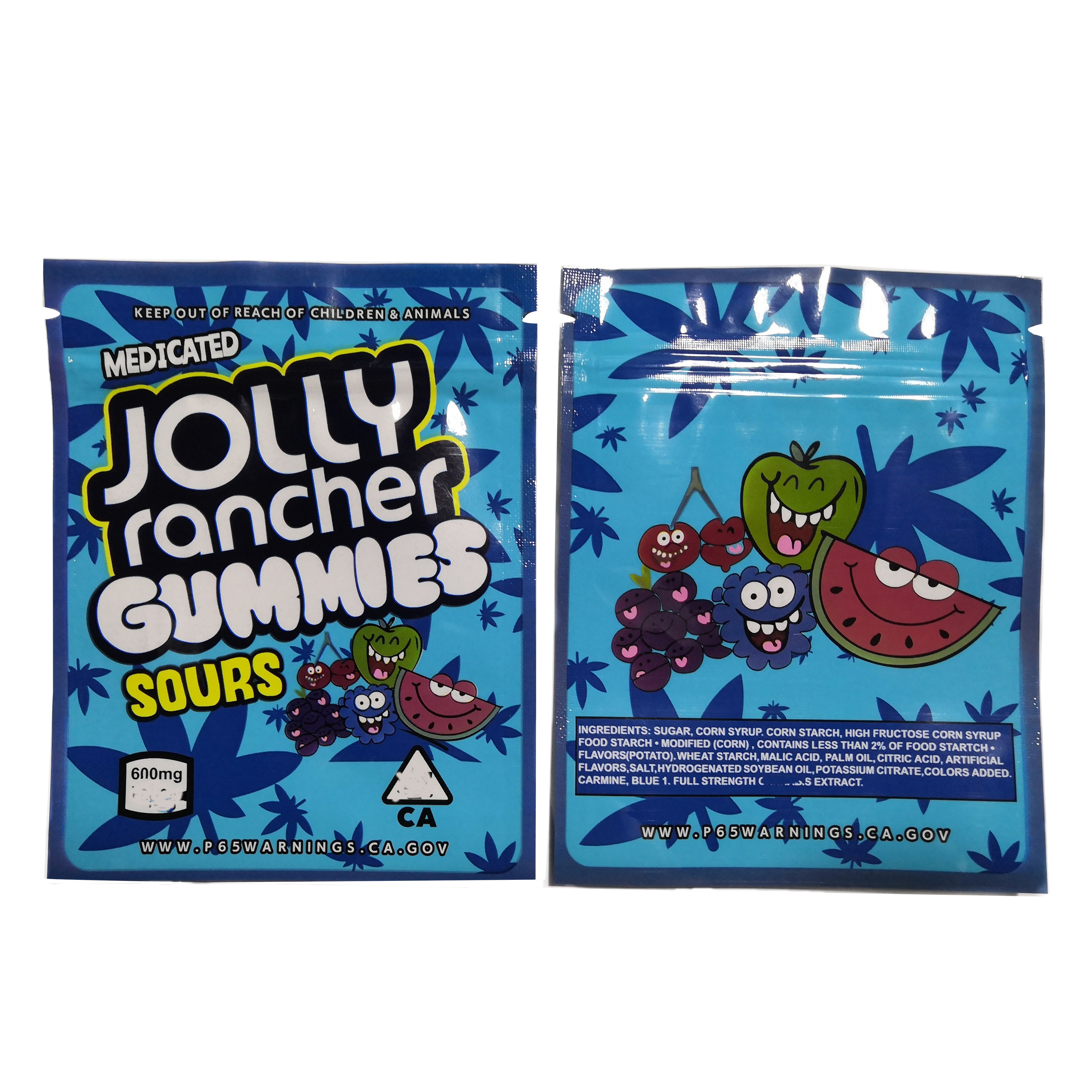 cannabis della borsa THC di 200mic CBD Gummies Candy Mylar