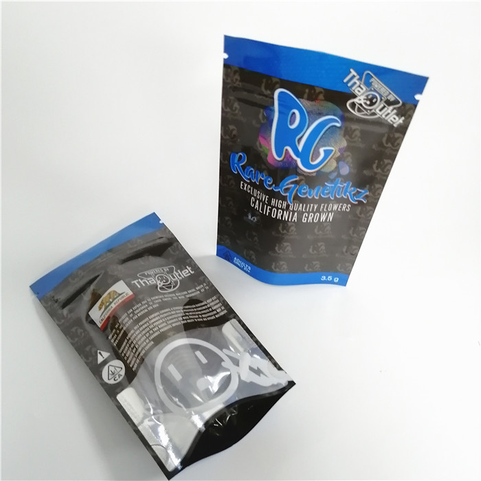 3.5grams sacchetto acido della stagnola dell'erbaccia della toppa 120micron CMYK Edibles