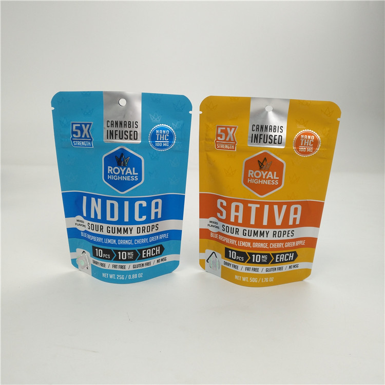 Borsa bassa 100micron di Mylar della stagnola di Moq 3.5g 7g VMPET Alunminum