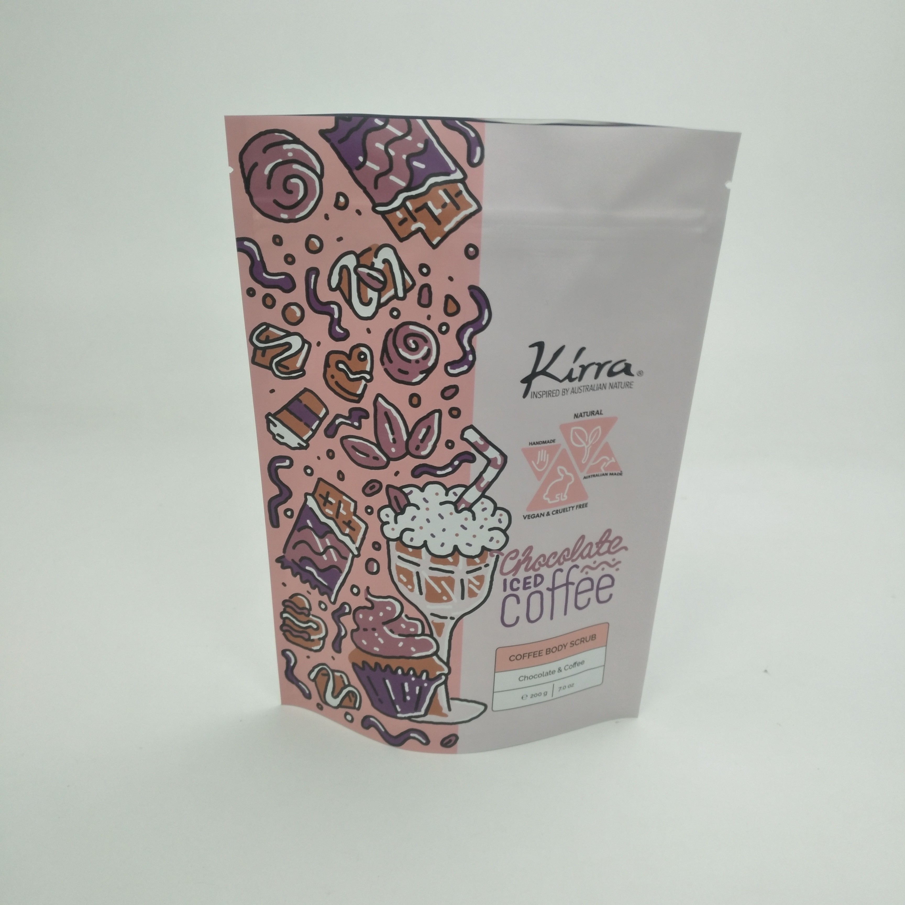 Bolsa Matt Film MOPP VMPET risigillabile sta sul sacchetto per i fagioli Doypack