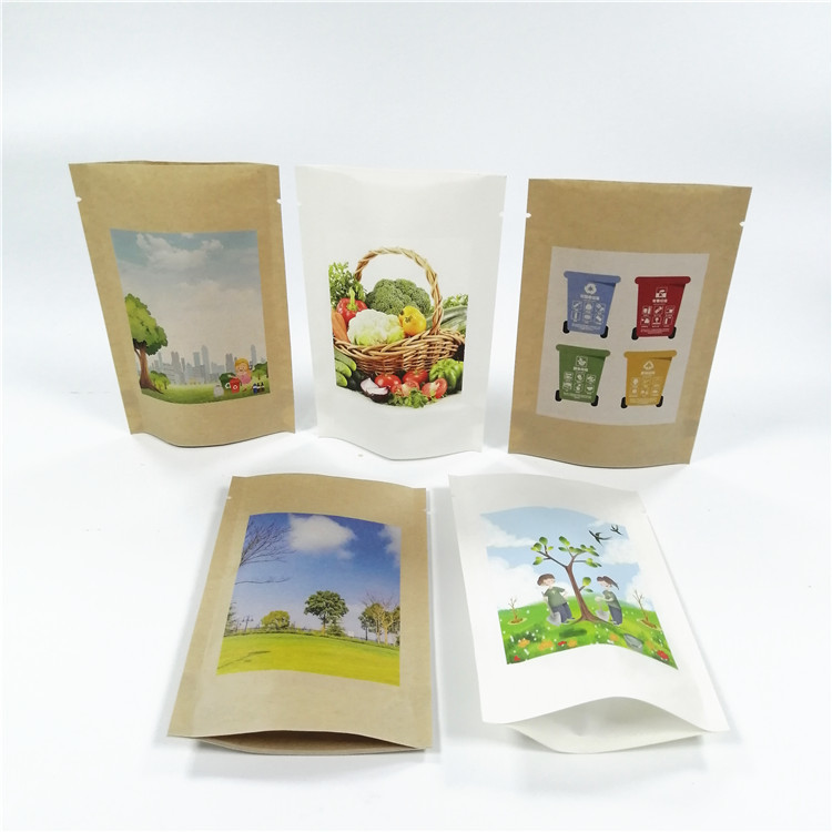 La carta kraft il MOPP VMPET sta sulle borse a chiusura lampo 18x26cm