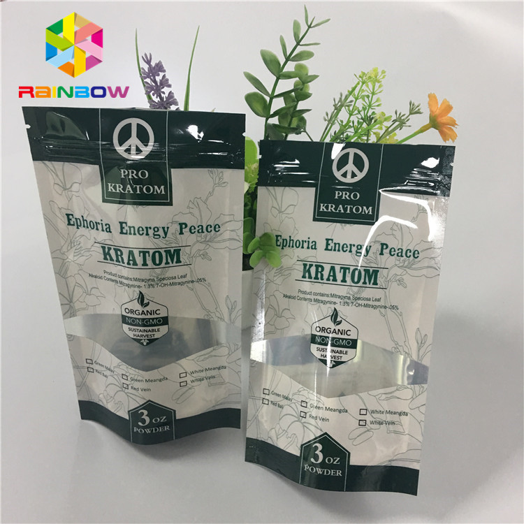 La chiusura lampo risigillabile di Mylar della prova dell'odore sta sui sacchetti con la finestra