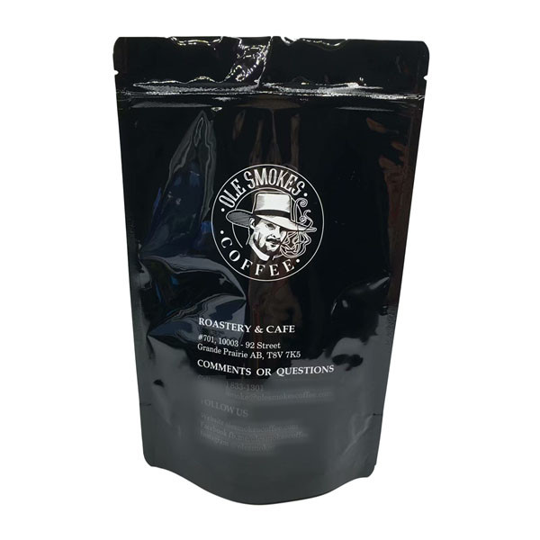 Sacchetto di plastica a chiusura lampo dei chicchi di caffè della tacca dello strappo che imballa 100g 200g 250g 500g