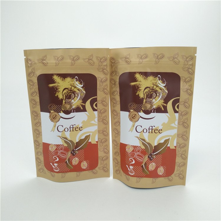 Pacchetto della carta kraft che fabbrica le borse risigillabili all'ingrosso della borsa di caffè con il logo