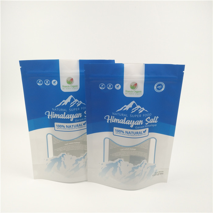 L'imballaggio del sale da bagno sventa Matt Stand Up Ziplock Pouch riutilizzabile