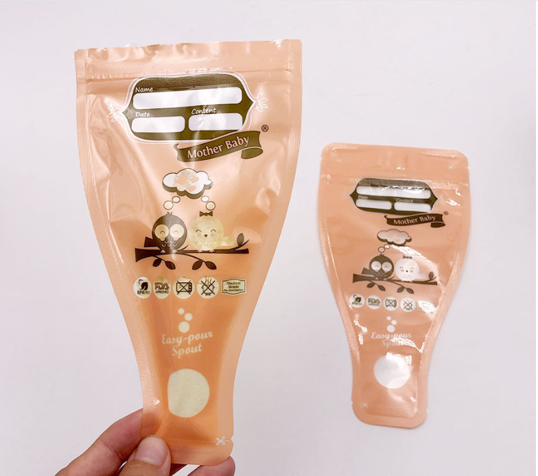 Lo stoccaggio di congelamento pre sterilizzato del latte materno 8oz insacca la doppia chiusura lampo sigillata