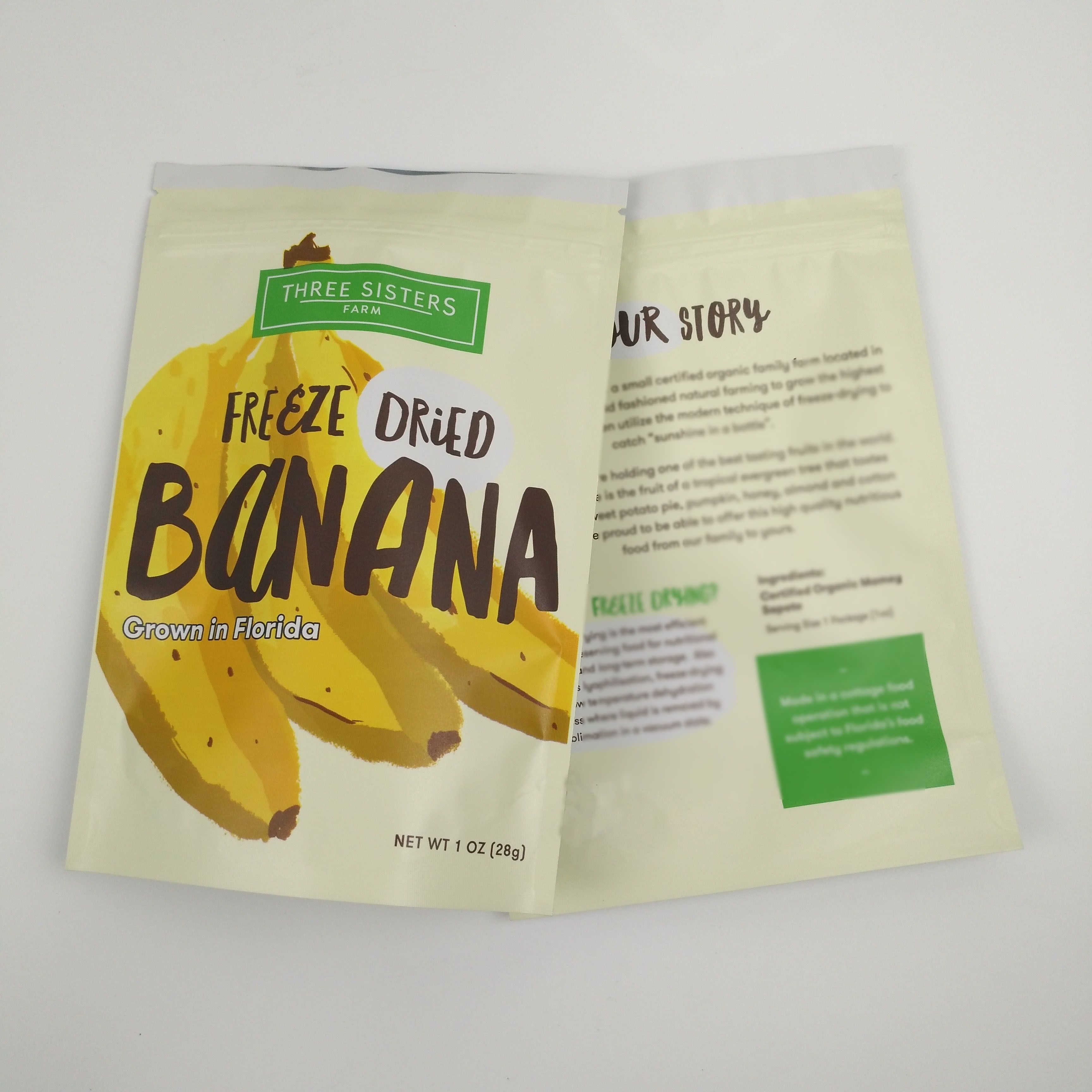 Il supporto asciutto di plastica su ordinazione dell'alluminio della frutta sull'incisione del sacchetto ha stampato