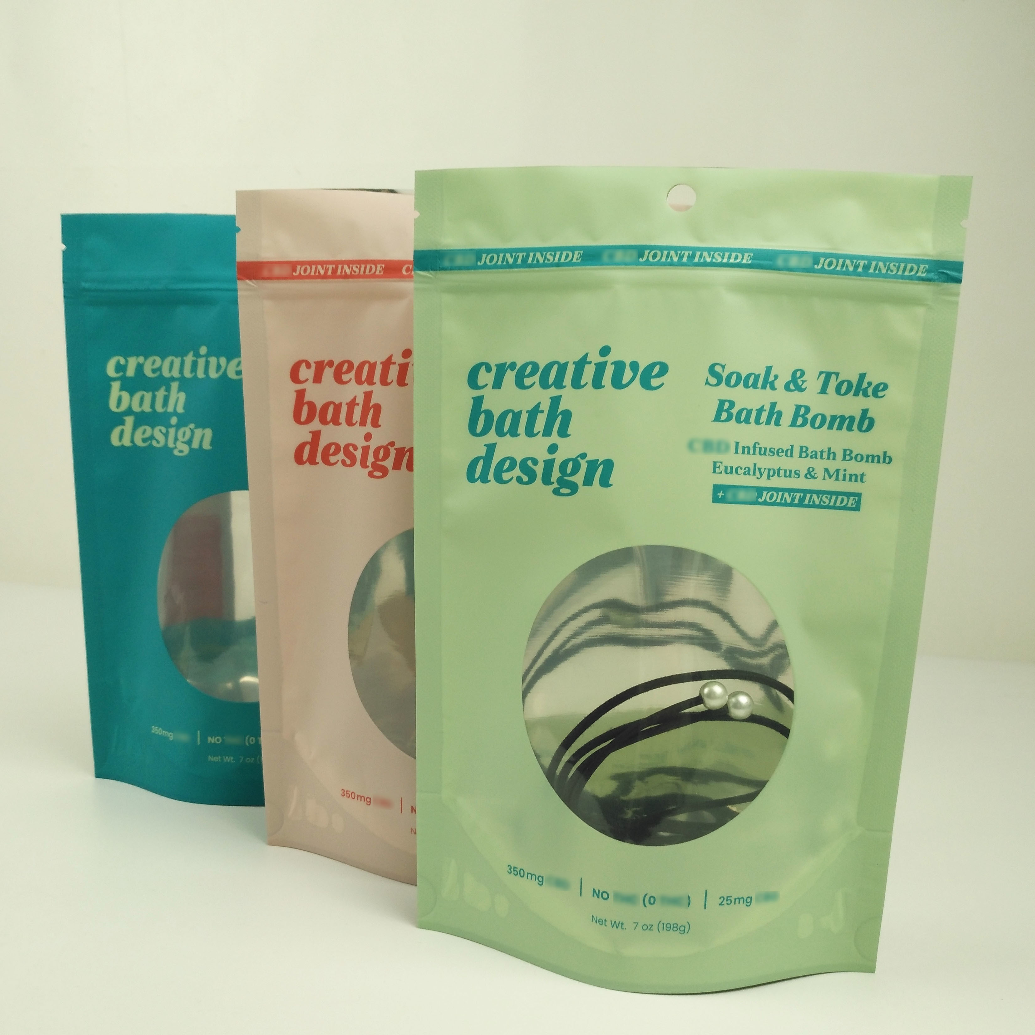 Odori il supporto risigillabile a chiusura lampo di Mylar del di alluminio della prova sui sacchetti con la finestra