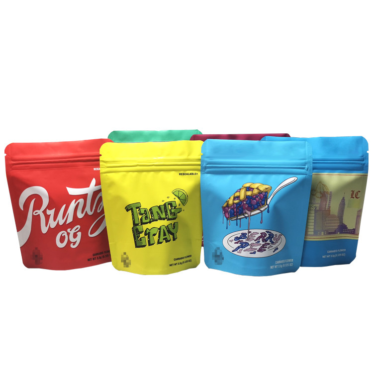 l'abitudine premio del sacchetto del fiore di 3.5g 7g 14g 1oz 1lb ha stampato la borsa d'imballaggio della chiusura lampo della prova dell'odore di Mylar laminata stagnola