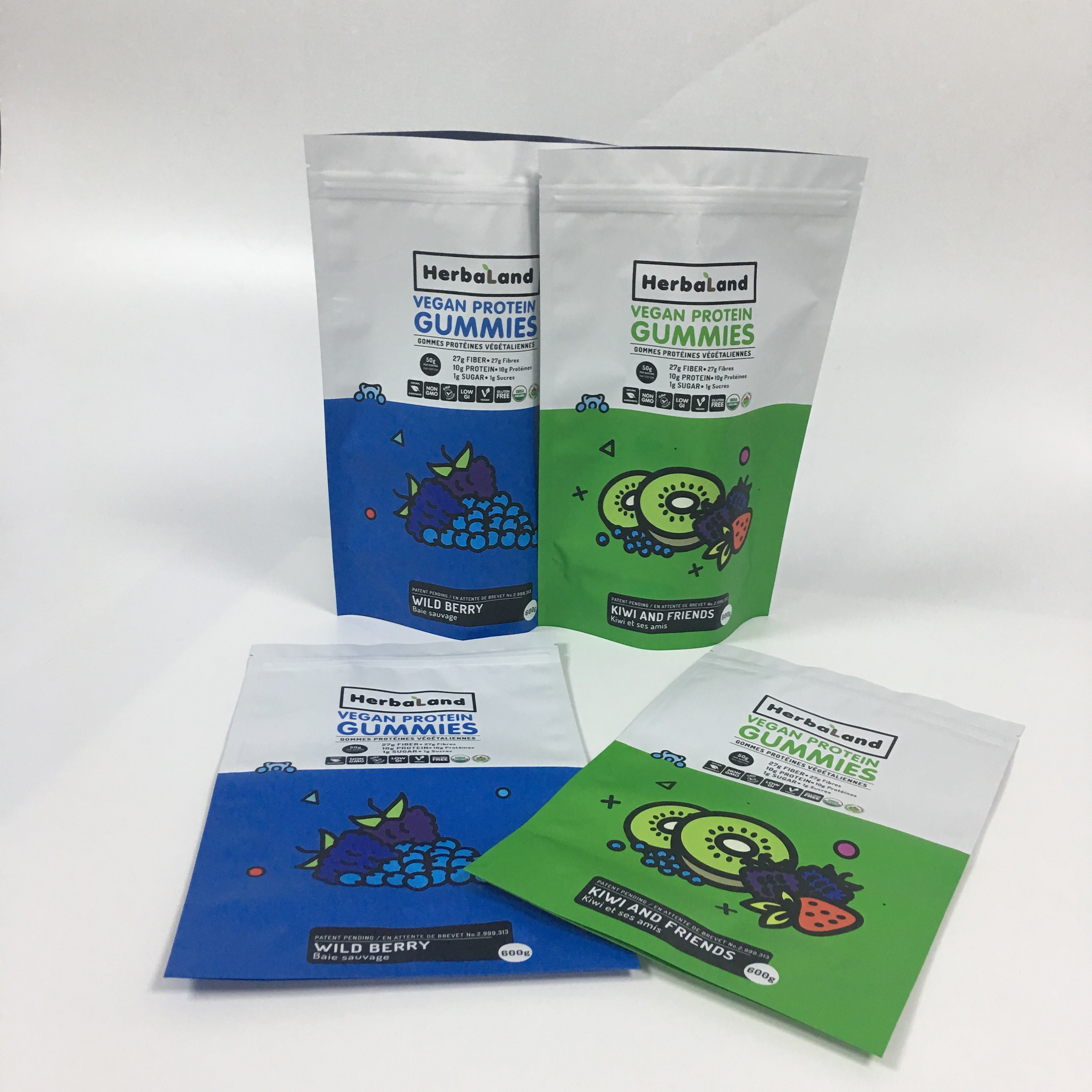 L'imballaggio all'ingrosso di Matte Smell Proof Aluminum Foil sta sui sacchetti di plastica commestibili di Mylar del sacchetto