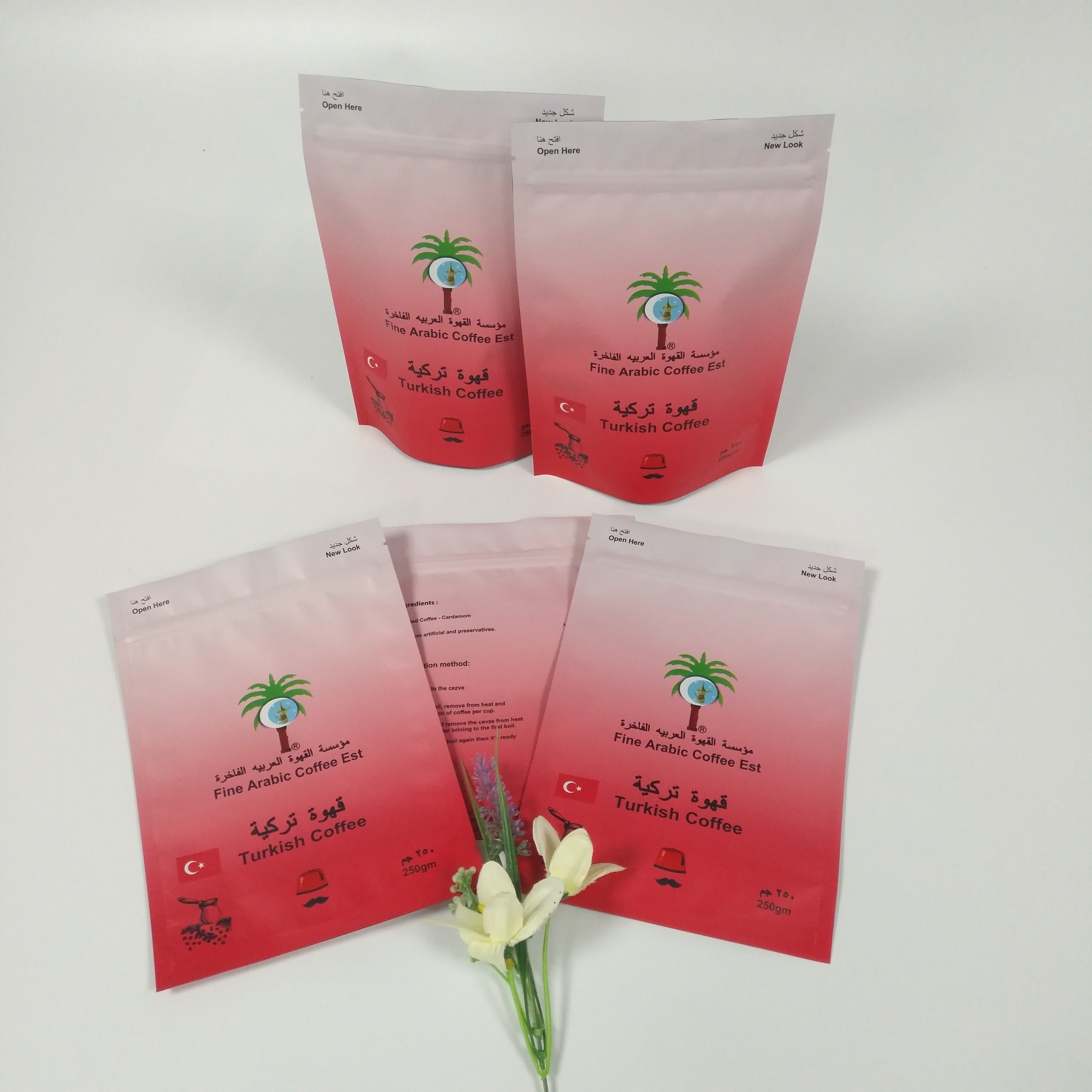 CMYK opaco borsa dello spuntino da 150 micron che imballa per la polvere del caffè dello spuntino