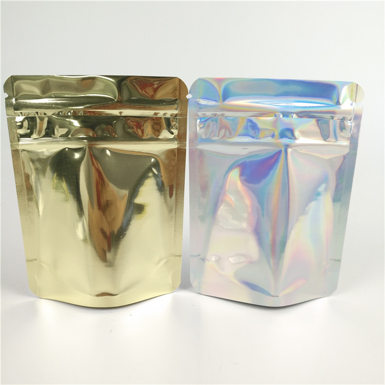 Borsa a chiusura lampo CMYK di plastica della prova dell'odore dello SGS 200g con la finestra