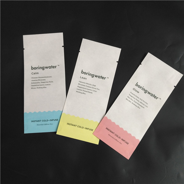 L'imballaggio composto biodegradabile della spezia della polvere dell'alimento di PLA di carta kraft dell'amico di Eco insacca tre sacchetti laterali della guarnizione