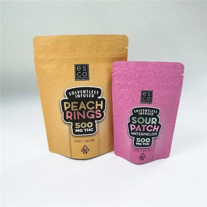 Il sacchetto Cbd Thc della prova dell'odore di MOPP CMYK Mylar sta sul sacchetto della chiusura lampo