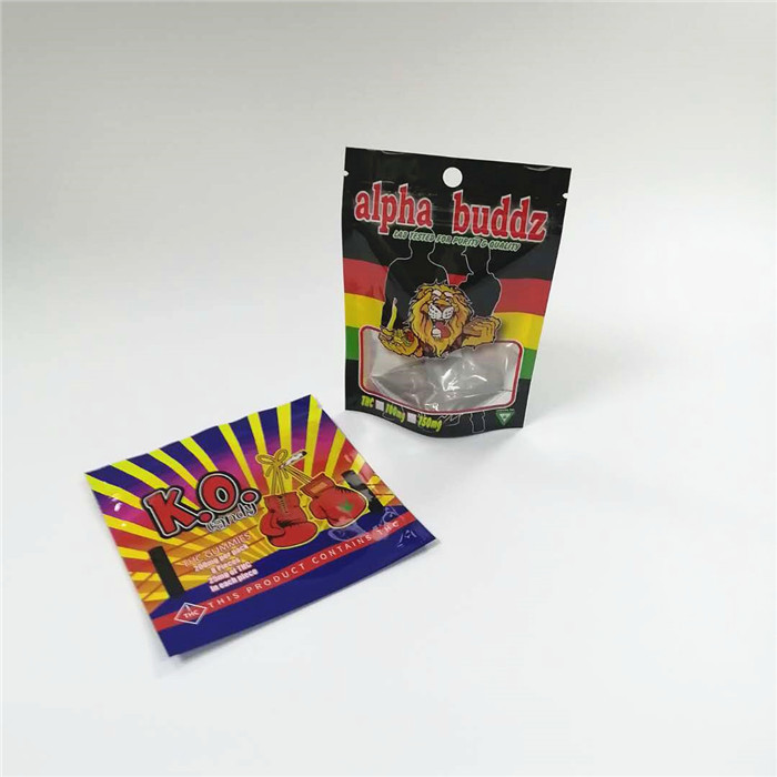 La stagnola di CMYK 160mic ha laminato le borse gommose d'imballaggio di AL 0.7C THC Mylar delle borse