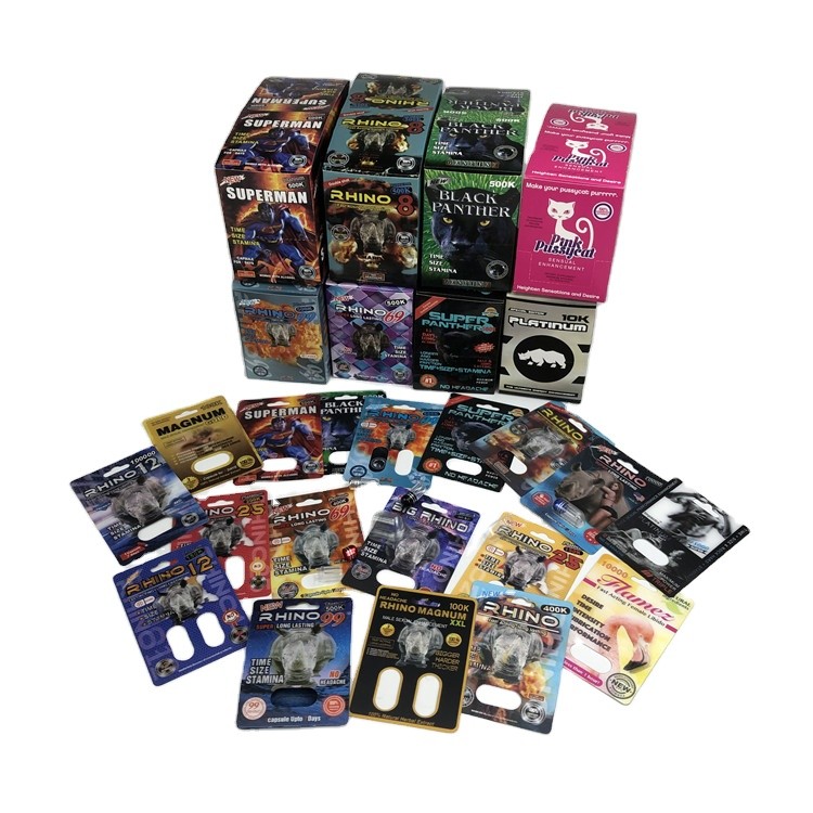 Carta di carta della bolla della carta 500k 3D della bolla della pillola del sesso dello SGS dell'ologramma con la scatola di presentazione