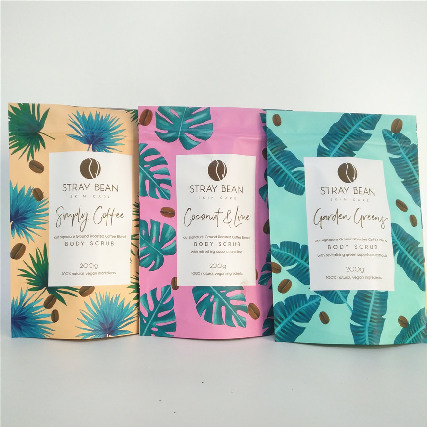 Sacchetto d'imballaggio di Mylar del di alluminio della borsa 100g 200g di OPP del sale da bagno opaco del vmpet