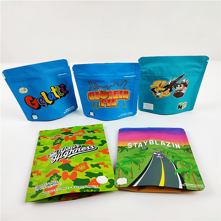 Sacchetti d'imballaggio della borsa 3.5g CBD Mylar della prova dell'odore del biscotto del FSC BSCI CMYK